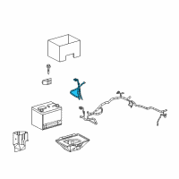 OEM 2009 Cadillac XLR Cable Asm, Battery Negative Diagram - 19116218