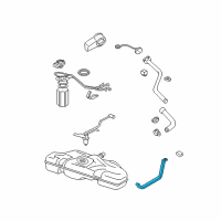 OEM Chevrolet Malibu Strap-Fuel Tank Diagram - 10389775