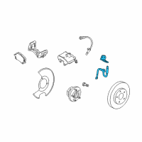 OEM 2012 Cadillac SRX Brake Hose Diagram - 20842848