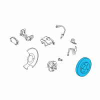 OEM 2015 Cadillac SRX Rotor Diagram - 13501318