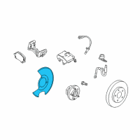 OEM 2011 Cadillac SRX Splash Shield Diagram - 20841728