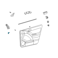 OEM 2005 Pontiac Vibe Switch, Front Side Door Jamb Diagram - 88970413