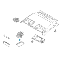 OEM 2017 Chevrolet City Express Cargo Lamp Bulb Diagram - 19317242