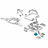 OEM 2015 Cadillac XTS Sunroof Switch Diagram - 22946685