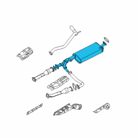 OEM 2013 Nissan Armada MUFFLER Assembly - Exhaust Main Diagram - 20100-9GH0A