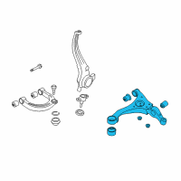 OEM Hyundai Sonata Arm Complete-Front Lower, LH Diagram - 54500-3K060