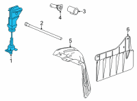 OEM Chevrolet Spare Carrier Diagram - 84819520