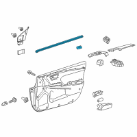 OEM 2016 Toyota Camry Belt Weatherstrip Diagram - 68171-06151