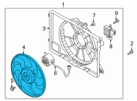 OEM 2021 Kia Niro EV Fan-Cooling Diagram - 25231F2000