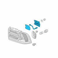 OEM 2005 Acura TL Led Unit, Driver Side Diagram - 33552-SEP-A01