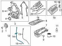 OEM 2021 Dodge Durango Tube-Engine Oil Indicator Diagram - 53010819AE