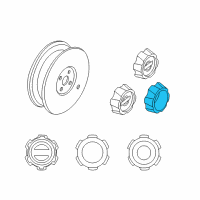 OEM 2000 Nissan Frontier Disc Wheel Cap Diagram - 40315-7Z100