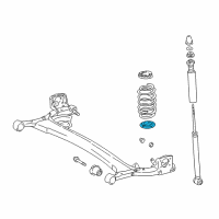 OEM 2003 Toyota Echo Lower Insulator Diagram - 48258-52010