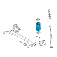 OEM 2005 Toyota Echo Coil Spring Diagram - 48231-52720