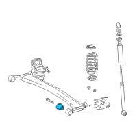 OEM 2001 Toyota Echo Axle Beam Bushing Diagram - 48725-52010