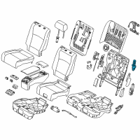 OEM 2013 BMW 550i GT xDrive Power Seat Gear Diagram - 52207263588