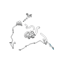 OEM 2011 Nissan Altima Hose-Return, Power Steering Diagram - 49725-JA01A