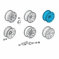 OEM 2017 GMC Yukon XL Wheel Diagram - 20937765