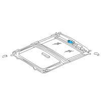 OEM 2002 Jeep Grand Cherokee Motor-SUNROOF Diagram - 5012768AA