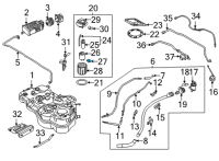 OEM 2021 Hyundai Santa Fe Regulator-Fuel Pressure Diagram - 31370-C3000