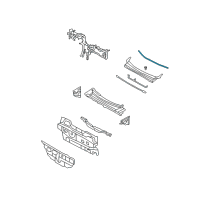 OEM 2007 Hyundai Santa Fe Strip-Cowl Top Cover Diagram - 86153-2B000