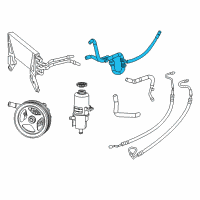 OEM 2017 Ram 3500 Hose-Power Steering Return Diagram - 68031850AI