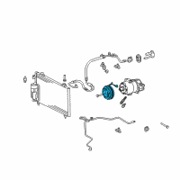 OEM 2008 Pontiac Vibe Clutch Diagram - 88972204