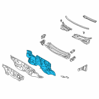 OEM Pontiac Vibe Barrier, Dash Panel Sound Diagram - 88973403