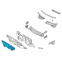 OEM 2008 Pontiac Vibe Barrier, Dash Panel Extr Sound Diagram - 88970785