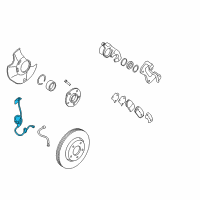 OEM 2015 Hyundai Sonata Sensor Assembly-Front ABS.RH Diagram - 59830-3Q000