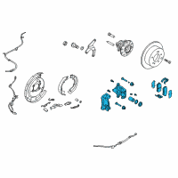 OEM Kia Rear Wheel Brake Assembly, Right Diagram - 582301M300