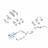 OEM Nissan Xterra Exhaust Tube Front Diagram - 20010-8Z500