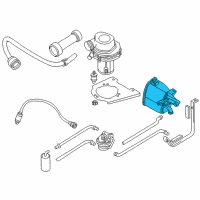 OEM 1999 BMW Z3 Activated Charcoal Filter Diagram - 16-13-1-184-608