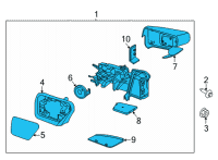 OEM 2021 Ford F-150 MIRROR ASY - REAR VIEW OUTER Diagram - ML3Z-17682-TA