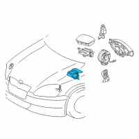 OEM 2004 Toyota Echo Center Sensor Diagram - 89170-0W150