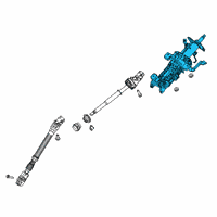 OEM 2021 Ford Police Interceptor Utility Column Assembly Diagram - L1MZ-3C529-A