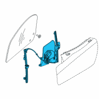 OEM 2010 Dodge Viper Door Window Regulator Diagram - 4865610AI