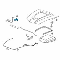 OEM Chevrolet Corvette Latch Diagram - 84682807