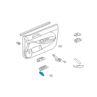 OEM 2004 Honda Civic Switch Assy., Auto Door Lock *NH509L* (FINE SILVER METALLIC) Diagram - 35380-S5A-A01ZH