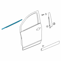 OEM 2018 Buick Envision Belt Molding Diagram - 23278140