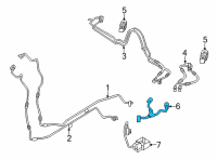 OEM 2022 BMW X5 INJECTION STRIP PRESSURE LIN Diagram - 64-53-6-995-408