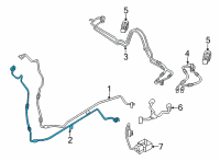 OEM 2022 BMW X5 A/C Liquid Line Hoses Diagram - 54539354580