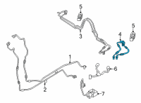 OEM 2022 BMW X5 REFRIGERANT LINE, HIGH-VOLTA Diagram - 64-53-9-354-581