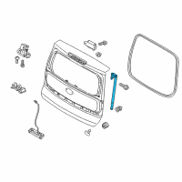 OEM 2017 Kia Soul EV Lifter Assembly-Tail Gate Diagram - 81780B2000