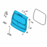 OEM 2018 Kia Soul Panel Assembly-Tail Gate Diagram - 73700B2000