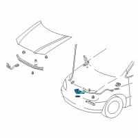 OEM 1998 Toyota Sienna Lock Assembly Diagram - 53510-08010