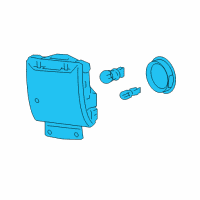 OEM Cadillac STS Fog Lamp Assembly Diagram - 20972730