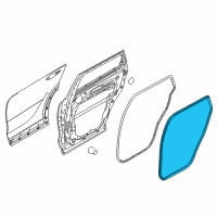 OEM 2020 Kia Sorento WEATHERSTRIP-Rear Door Body Side Diagram - 83110C5000