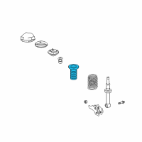 OEM 2003 Lexus SC430 Insulator, Front Coil Spring Diagram - 48157-30040