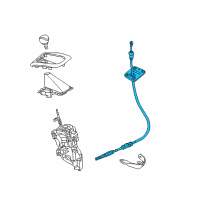 OEM 2018 Ram ProMaster 2500 Transmission Gearshift Control Cable Diagram - 68166623AC